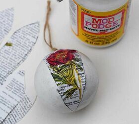 fun upcycled dictionary baubles for christmas