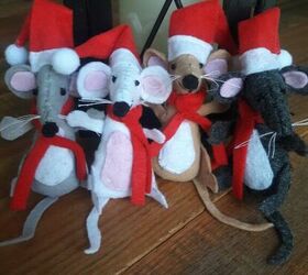 christmas mouse ornaments, My group of mice