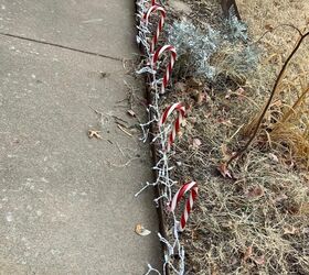replacing worn out christmas yard lights with icicle lights
