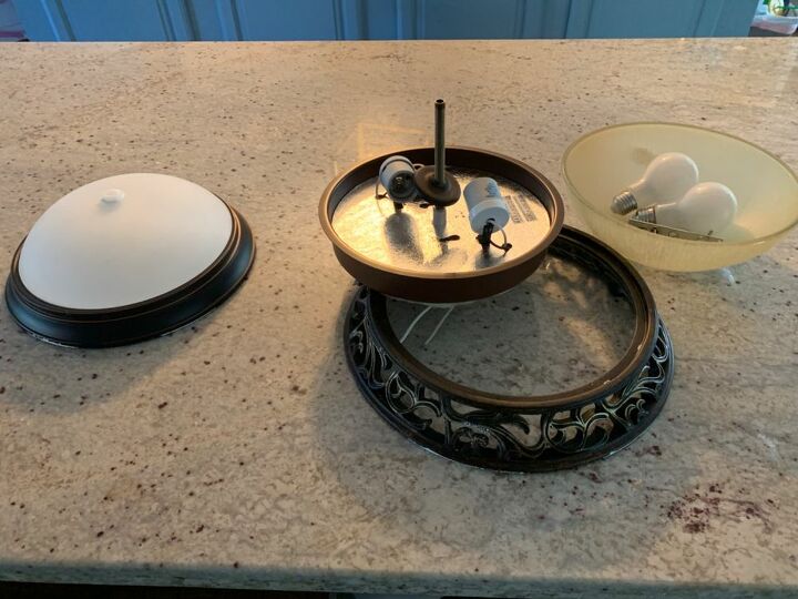 q repurpose a ceiling flush mount light fixture