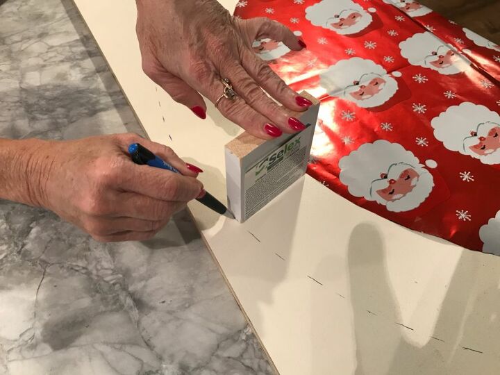 faux arched christmas fireplace