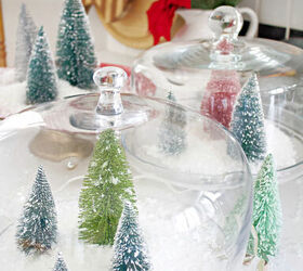 terrario de navidad con rboles de navidad de cepillo de botella