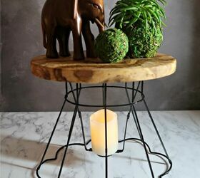 How to Upcycle Wire Lampshade Frames Into Plant Stands