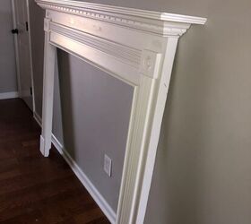 how can i hang or attach this faux fireplace
