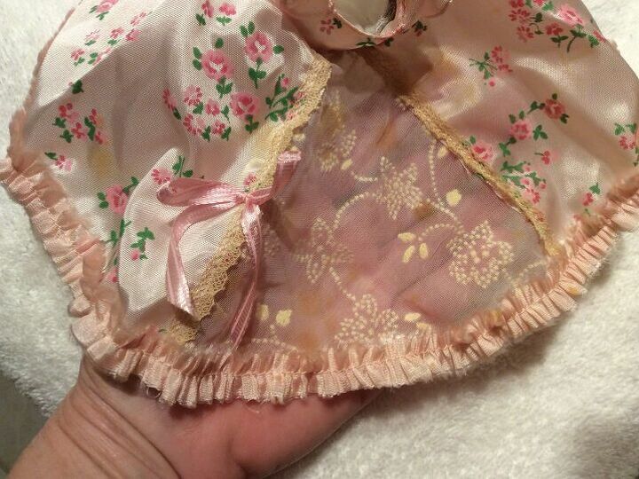 q cleaning vintage doll dress