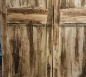 rustic layered paint pantry