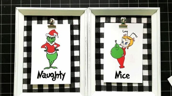 christmas printables with dollar store frames