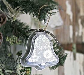 s 25 unconventional christmas ornament ideas for 2019, Silver bell Christmas ornaments using jell o molds
