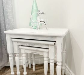 Refurbished Farmhouse Style Nesting Tables