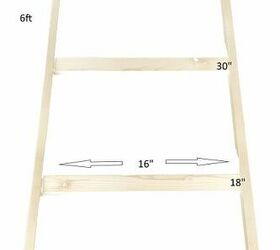 easy diy blanket ladder