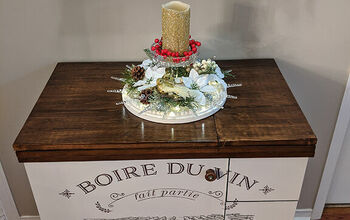 Old Sewing Cabinet Gets Re-purposed