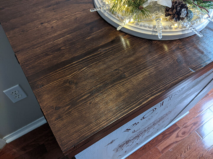 old sewing cabinet gets re purposed