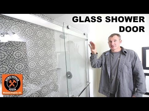 how to install a glass shower door start to finish