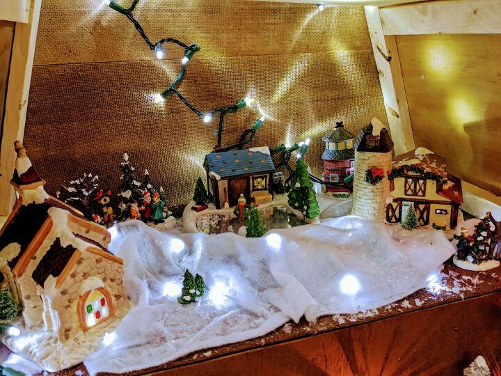 Lighted train lemax How to Make a Christmas Village Display DIY | Hometalk