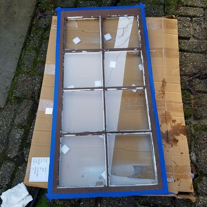 How To Make A Vintage Look Window Mirror Diy Hometalk
