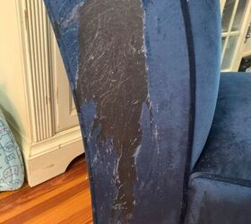q how do i remove melted wax from my velvet chair