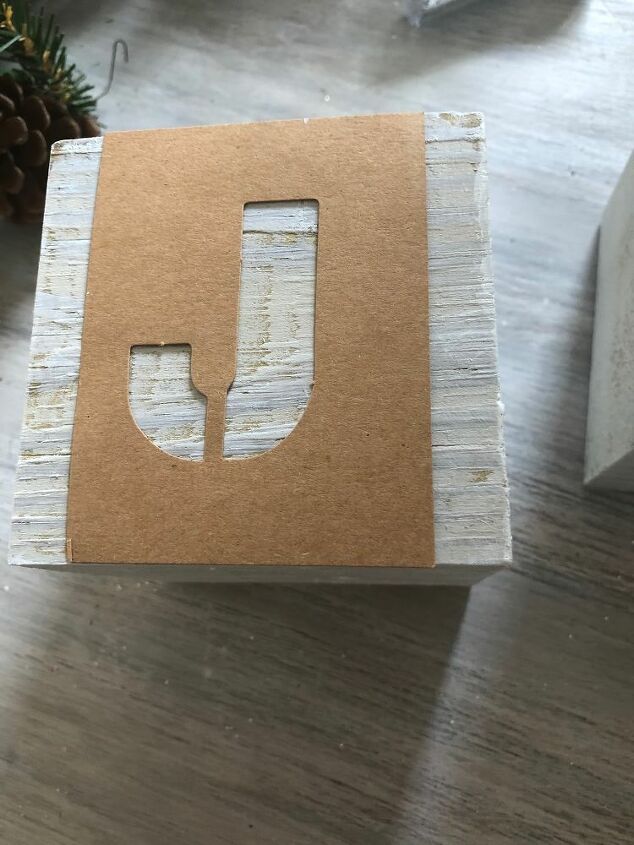 diy vintage wood block letters