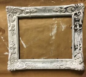 chalk paint farmhouse sign using a thrift store picture frame