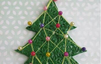  decoração de árvore de natal com cordas