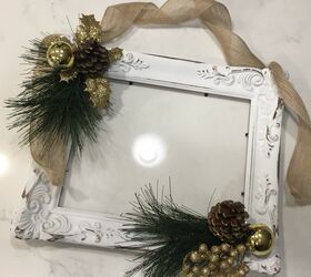chalk paint farmhouse sign using a thrift store picture frame