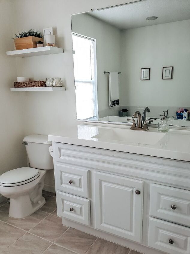 How To Make A Bathroom Remodel On Budget Diy Hometalk Bathroom Remodel On A Budget Diy