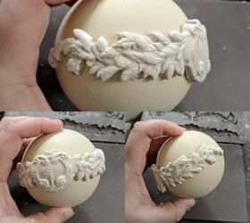 unique elegant christmas ornaments using paper clay silicone molds