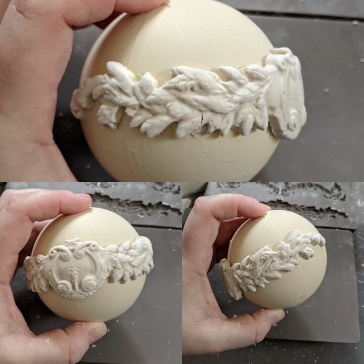 unique elegant christmas ornaments using paper clay silicone molds