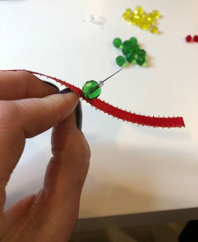 ribbon christmas tree ornaments