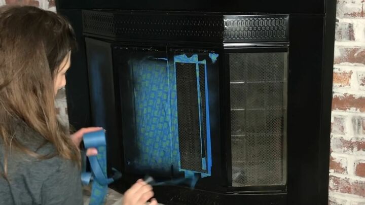 how to apply german schmear to give your brick fireplace a new look