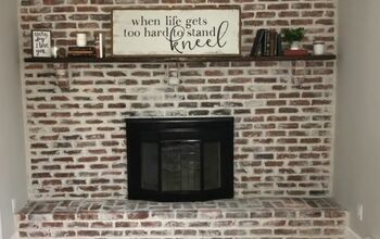How to Apply German Schmear to Give Your Brick Fireplace a New Look