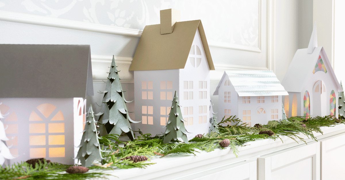 Download Simple Winter Village Houses With Free Svg Cut Files And Pdf Templates Hometalk