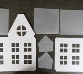 Simple Winter Village Houses With Free Svg Cut Files And Pdf Templates Hometalk