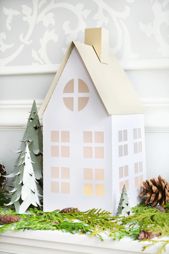 Download Simple Winter Village Houses With Free Svg Cut Files And Pdf Templates Hometalk