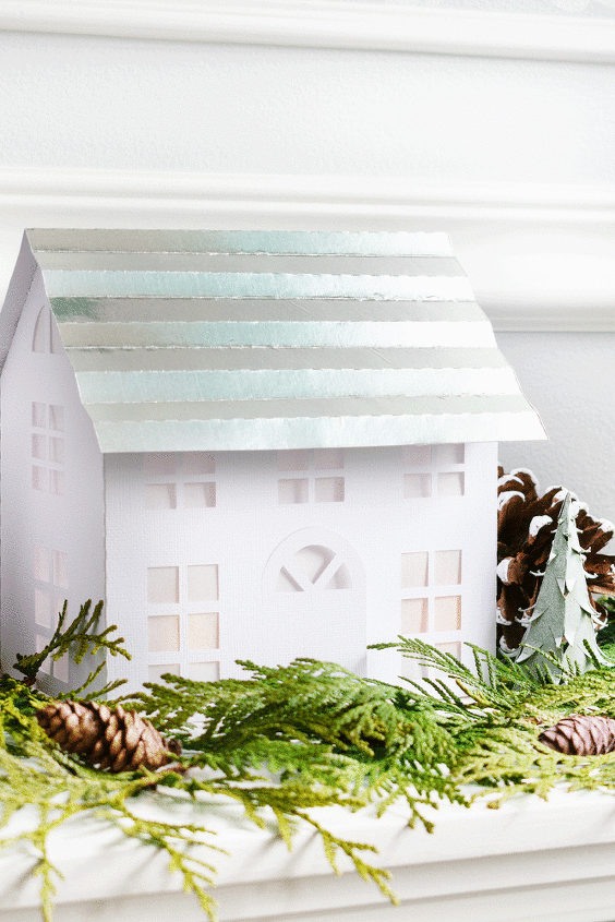 Download Simple Winter Village Houses With Free Svg Cut Files And Pdf Templates Hometalk