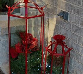 upcycled light fixtures to holiday decor