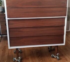 mid century modern even more modern, Drawers stained