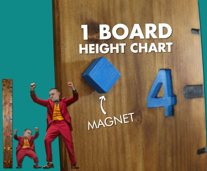 make a height chart using only 1 board