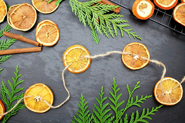 orange garland and ornament how to