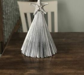 upcycle folded book christmas trees
