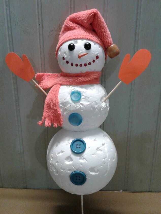 four season interchangeable burlap wreath winter, Handsome Snowman