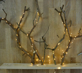 diy christmas decoration with tree branches