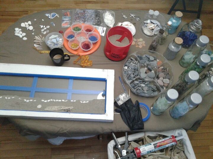How to Make a Vintage Window With Epoxy Resin Seascape DIY | Hometalk