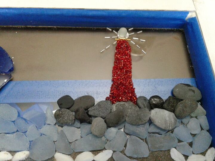 How to Make a Vintage Window With Epoxy Resin Seascape DIY | Hometalk