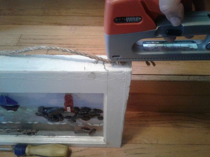 How to Make a Vintage Window With Epoxy Resin Seascape DIY | Hometalk