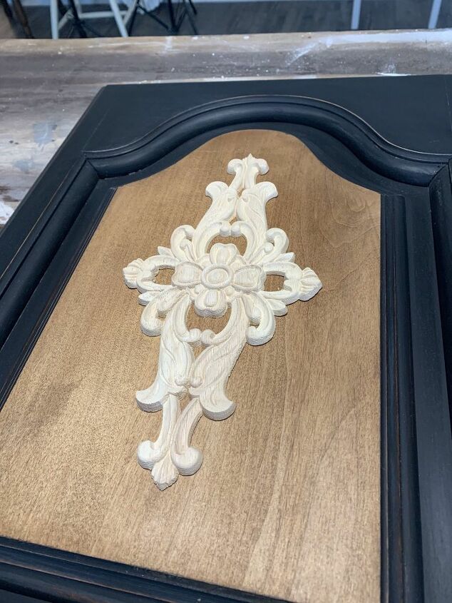 chest of drawers makeover farmhouse style, Wood Applique