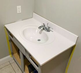 paint your outdated bathroom counterop for less than 5