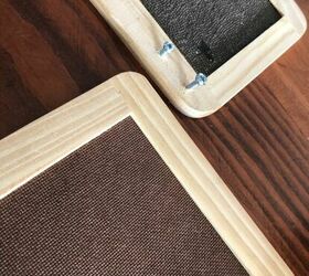 holiday gifts with mini chalkboards, Attaching boards