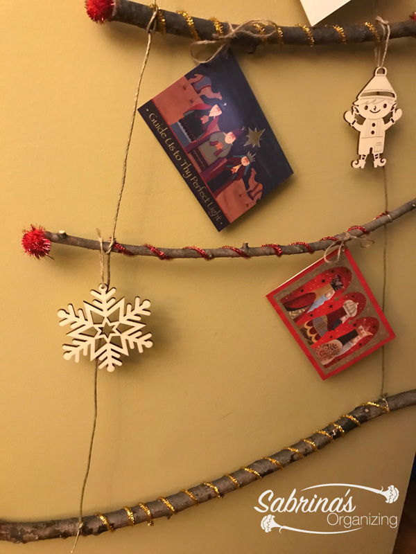 tarjeta de felicitacin del rbol de navidad para decorar la pared