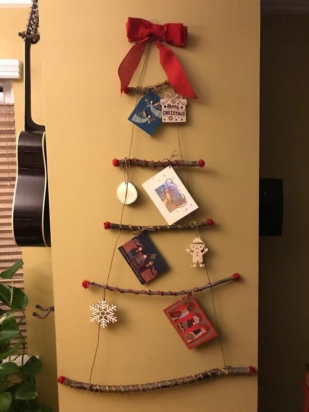 tarjeta de felicitacin del rbol de navidad para decorar la pared