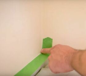 how to correctly apply painters tape for perfect straight lines